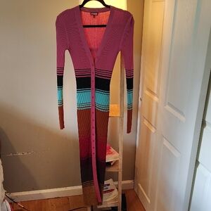 STAUD Multicolor Striped Maxi Dress